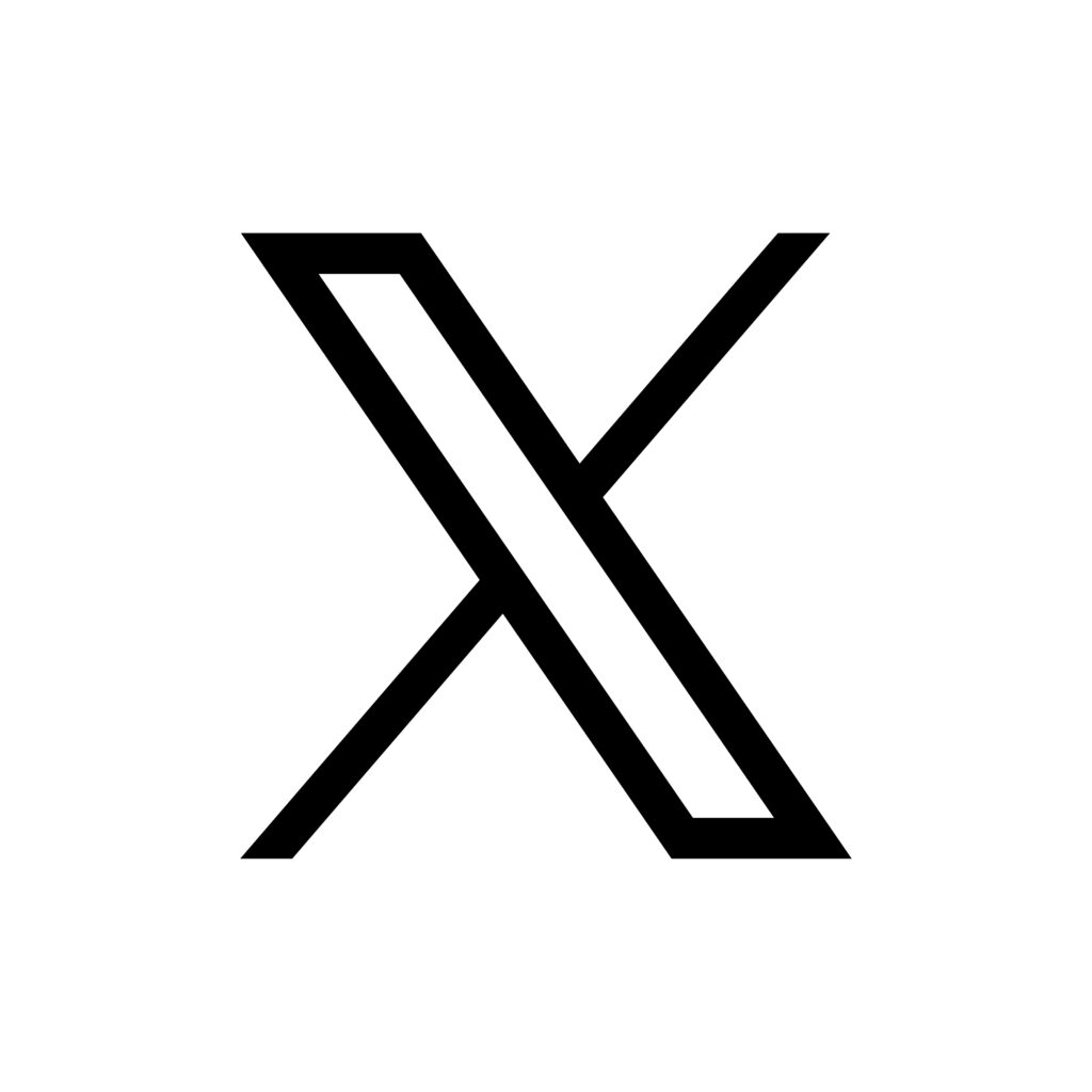 X logo on white background vector